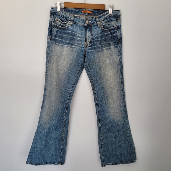 Vigoss | Bleach Washed Flare Jeans - Picture 1 of 5